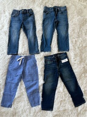 Bundle Lot kid pants size 3, GAP / Janie and Jack , one NWT, others barely worn
